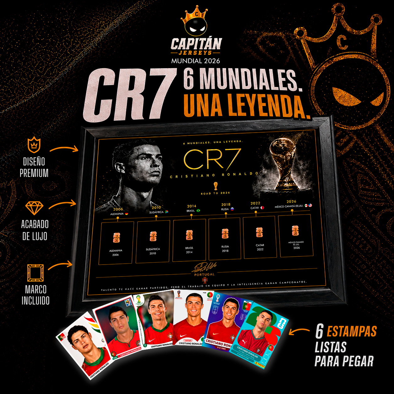 CUADRO DE CRISTIANO RONALDO CR7 | MUNDIAL 2026 - LAST EDITION